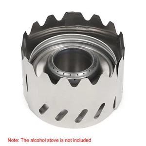 Outdoor Durable Portable Titanium Alcohol Stove Windshield for Backpacking A3W5 - Picture 1 of 8