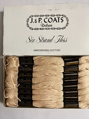 J&P Coats Embroidery Floss- Flesh Tone #266-Box of 24- New - Image 1 of 4