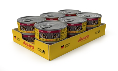 JOSERA Beef Nassfutter (12 x 85 g) | mit Rind, Lachsöl & Omega-3 | getreidefrei - Bild 1 von 3
