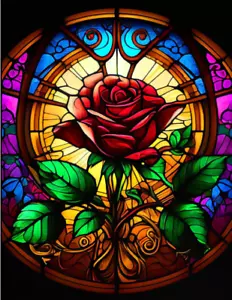Rose Dimond Painting Kits for Adults, 5D Painting Diamond Art DIY 12X16 Inch.. - Picture 1 of 7