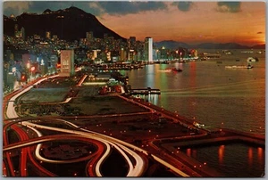 Postcard Hong Kong Beautiful Dusk Scene of Victoria Harbour Continental - Bild 1 von 2