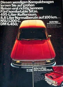 NSU 1200 C  ....... originale Werbung aus 1971 - Picture 1 of 1