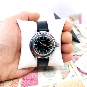 Amphibian Vostok Komandirskie Wostok Watch Automatic Black dial Classic - Picture 1 of 13