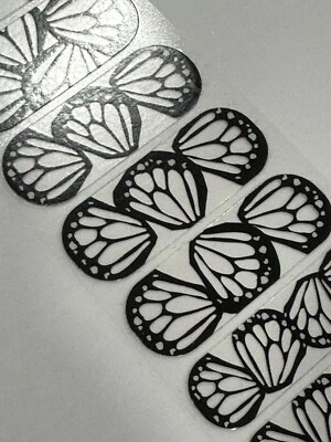 Jamberry BUTTERFLY DREAM on Clear, 1/2 Sheet, Great Spring / Summer Wrap - Image 1 of 3