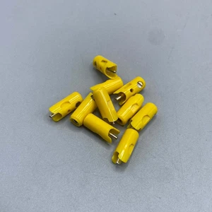 10 Pieces Märklin 71412 Banana Plugs (Yellow/Male) New Version (71000647) - Picture 1 of 1