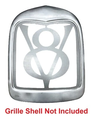 Carcasa de rejilla de radiador personalizada inserción de acero vintage V8 para Ford modelo A 1928-1929 Foto 1 de 4