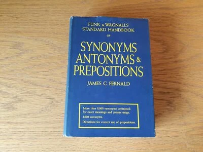 Funk & Wagnalls Standard Handbook of Synonyms Antonyms & Prepositions 1947 - Image 1 of 4