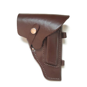 PM Makarov Holster Brown Leather Snap Fastener 1990s Unissued Military Surplus