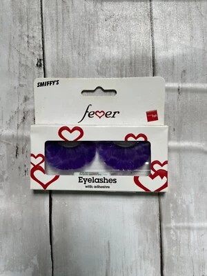 Purple Feather Eyelashes Smiffys 36523 - Image 1 of 2