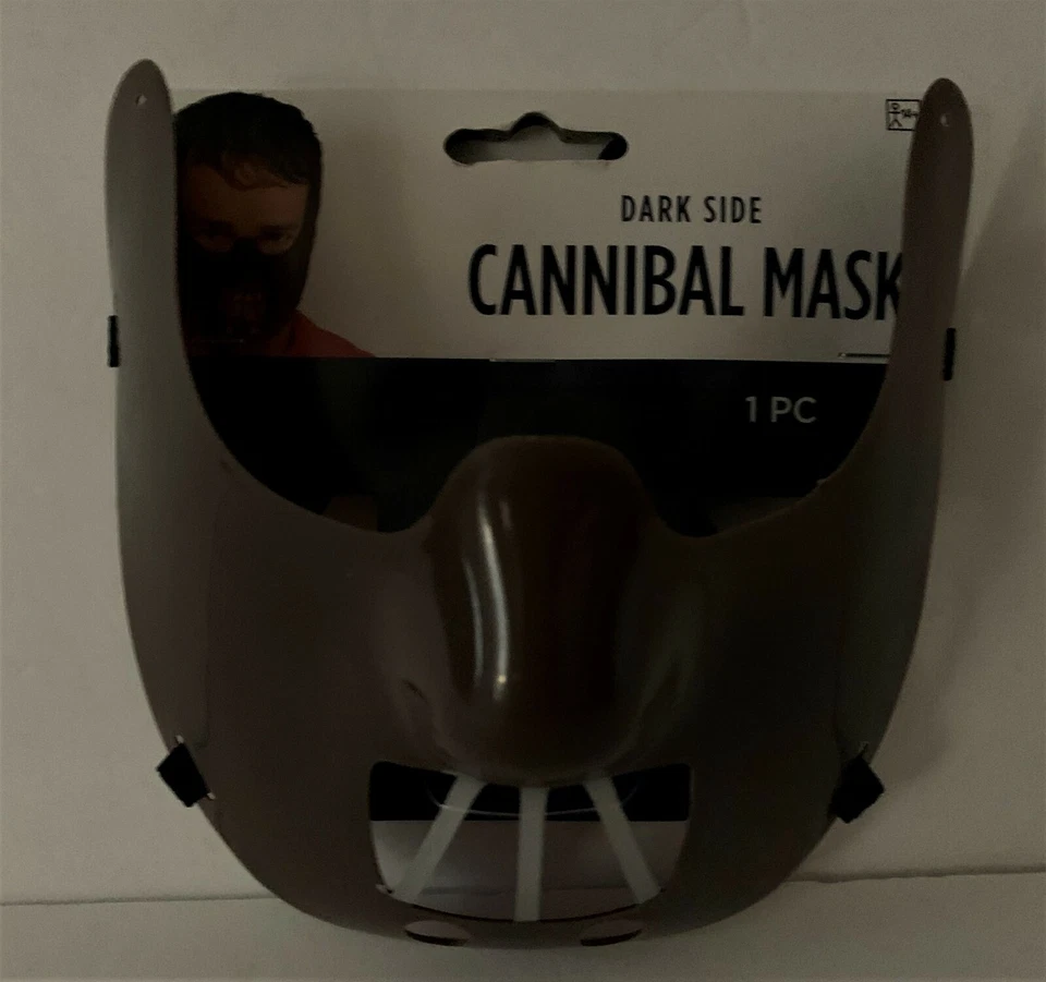 Halloween Plastic Hannibal Mask Mouth Bite Guard Crazy Lector Cannibal
