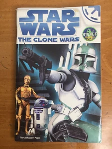 Libro de actividades y calcomanías de Star Wars The Clone Wars -- 2009 - 2 páginas usado - Imagen 1 de 15