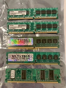 (4) 512MB PC-2 4200 DIMM Desktop RAM Used Pulled From Working System - Picture 1 of 1