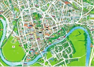 Cityscapes Calle Mapa Del Chester 400 Piezas Puzle Rompecabezas 470mm x 320mm ( - Imagen 1 de 2