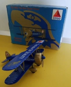 SpecCast Citgo Stearman Bi-Plane Die Cast Metal Coin Bank Lmtd Edition 1993 - Picture 1 of 11