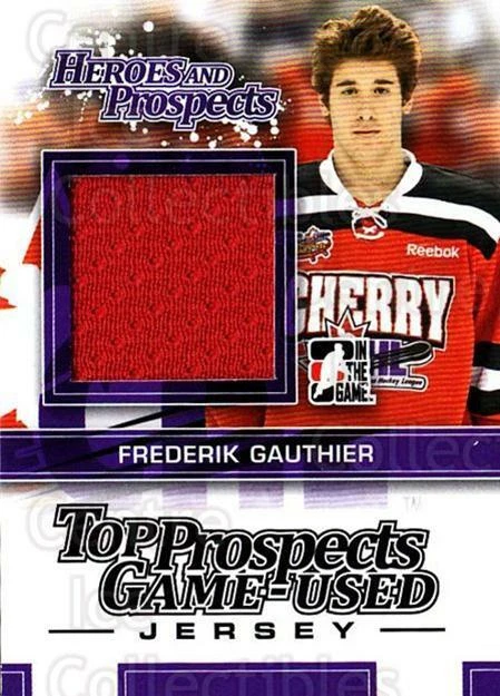 2013-14 ITG Heroes and Prospects Top Prospects Jersey #10 Frederik Gauthier - Image 1 of 1
