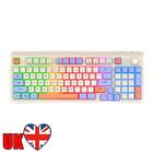 K82 Gaming Keyboard 94 Keys with Mouse Wired Keypad for Laptop (Lake blue set)
