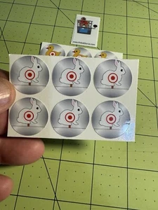 Williams Comet Pinball Machine “Shooting Gallery” Target Stickers “Rabbits” - Picture 1 of 4