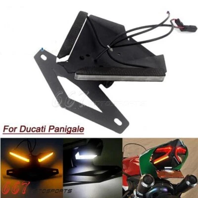 Kit eliminador guardabarros luz LED trasera ordenada para Ducati Panigale 899 959 1199 1299 Foto 1 de 4