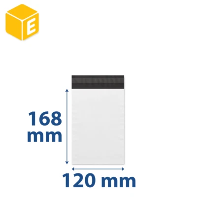 300 SOBRES BOLSAS CORREOS MENSAJERIA  (168X120mm+48) BLANCAS OPACAS 75 MICRAS - Imagen 1 de 3