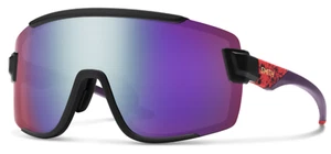 NUOVI occhiali da sole Smith Wildcat-bambino selvaggio-Chromapop viola specchio + lenti trasparenti - Foto 1 di 1