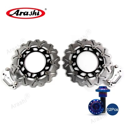 Oversize Front Brake Disc + Bolts For Yamaha XP500 T-MAX 500 TMAX500 2008-2011 - Image 1 of 4