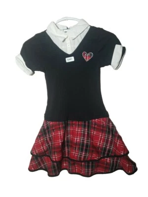 Vestido de Tartán Blueber Boulevard Niñas Talla 12 Niveles Multicolor Fiesta Juego Formal Foto 1 de 4