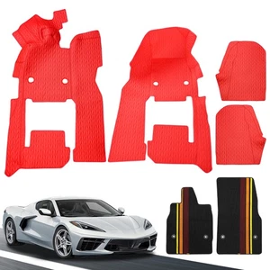 Alfombra antideslizante completa revestimientos de piso alfombra para Corvette C8 cupé 2020-2024 - Imagen 1 de 9
