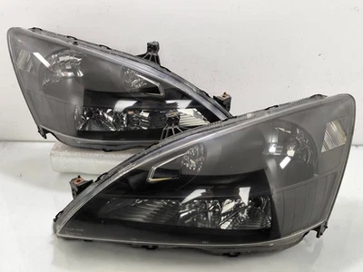 JDM Honda Inspire CM4 UC1 Accord UC3 SDA OEM Front BLACK Headlight Lamp 2003-07 - Image 1 of 4