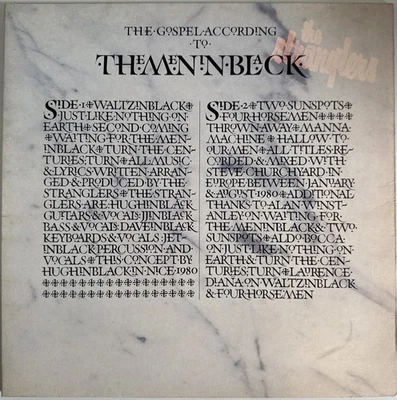 STRANGLERS MEN IN BLACK VINYL LP LIBERTY UK 1981 NEAR MINT PRO CLEANED - Image 1 of 4