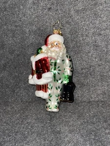 Seltener Christopher Radko Weihnachtsmann Ready To Wear Ornament nicht mehr produziert 2015 - Bild 1 von 4
