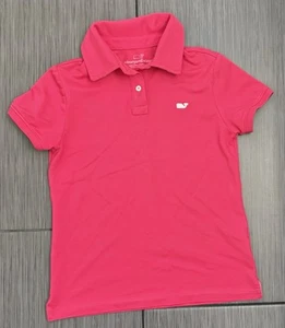 Vineyard Vines Girls Pink Short Sleeve Polo Shirt Size Small (7/8)  Pima Cotton - Picture 1 of 5