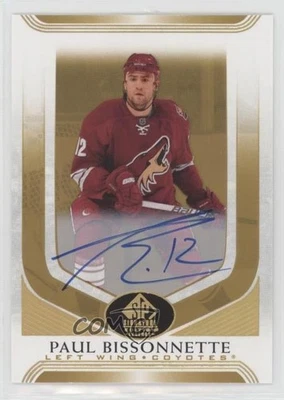 2020 SP Signature Edition Legends Gold Spectrum Foil Paul Bissonnette #162 Auto - Image 1 of 2