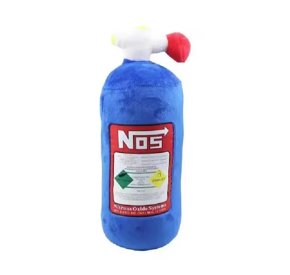 NOS Nitrous Oxide inspired Bottle New Plush Toys Pillow Stuffed Soft - Image 1 of 2
