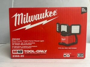 Milwaukee 2368-20 M18 Dual-Power Triple-Panel Flood & Area Light - NEW IN BOX! - Picture 1 of 4