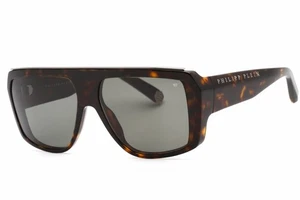 PHILIPP PLEIN SPP074 0722 Sunglasses Havana Frame Smoke Lenses 64mm - Picture 1 of 4
