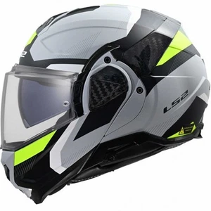 Casco LS2 abatible/modular - FF910 Advant 2 TRIPLE (gris claro/amarillo de alta visibilidad) - Imagen 1 de 6