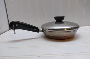 Revere Ware 6" Skillet Copper Clad Stainless Omelet Egg Frying Pan Sauté Pot Lid - Picture 1 of 11