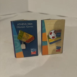 Griechenland Athen 2004 Olympische Spiele Coca-Cola 2 Pins - Bild 1 von 6