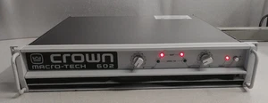 Crown Macro-Tech 602 Rackmount Power Amplifier - Picture 1 of 12