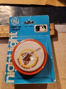  SAN DIEGO PADRES Nachtlicht General Electric 1979 KARTIERT - Bild 1 von 2
