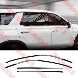 For Hyundai Palisade 2022-2025 Black Steel Window Molding Trim Decoration Strip - Imagen 1 de 8