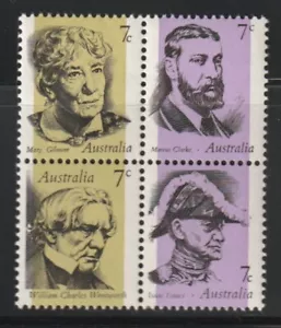 Australia 1972 Sc # 549a Famous Australians Block of 4 MNH OG - Picture 1 of 1