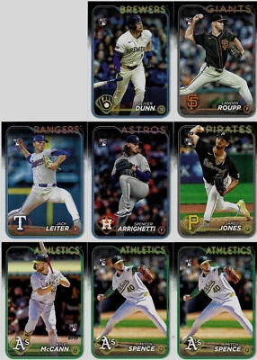 2024 Topps Update Series ROOKIE LOT of EIGHT - Image 1 of 2