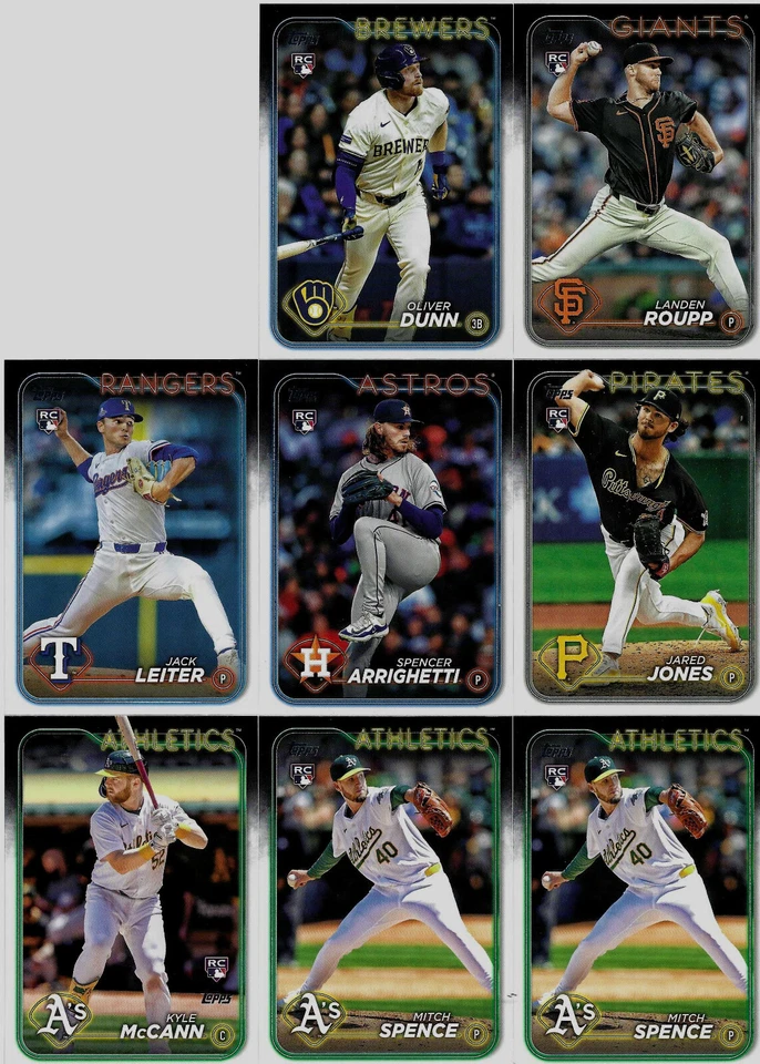 2024 Topps Update Series ROOKIE LOT of EIGHT - Image 1 of 2