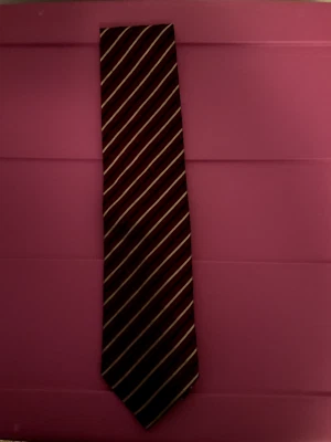 Corbata para hombre Daniel De Fasson 100 % seda roja/dorada/negra Foto 1 de 2