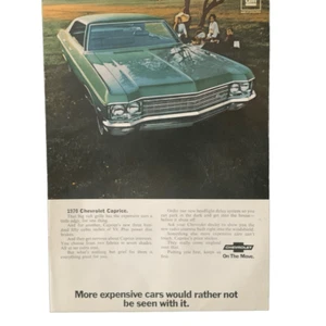 Chevrolet Chevy Caprice 350 V8 1969 vintage anuncio - Imagen 1 de 3