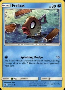 2x (SM04-026 PARALLEL FOIL) Feebas (C) Pokemon SM Crimson Invasion Card # 26 - Picture 1 of 1