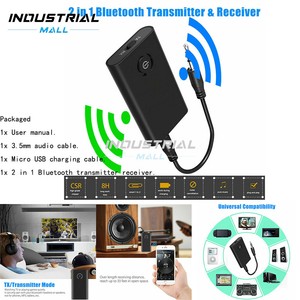 Wireless Bluetooth Transmitter Receiver A2DP 3.5mm Audio Jack Aux Adapter Set AU