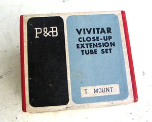 Vivitar P+B - Close Up Ext. Tube Set - T-Mount  -  & Box - Picture 1 of 4