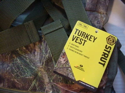 HS Strut Turkey Vest Mossy Oak "Obsession" Official NWTF Camo Men Size Choice - Image 1 of 4